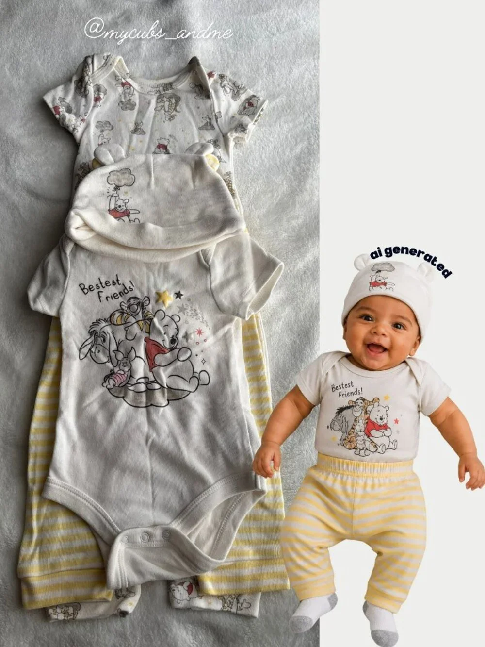 3-6M Baby Boy 10 Piece Winnie the Pooh Clothing Bundle